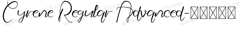 Cyrene Regular Advanced字体转换